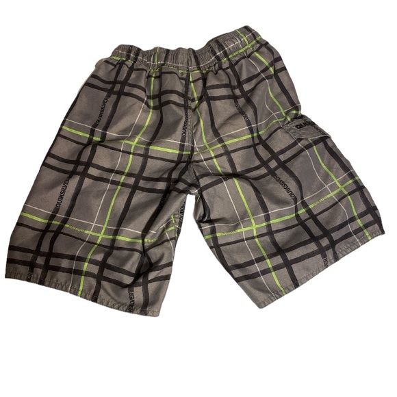 Quiksilver Other - Boys swim trunks size small grey green and black